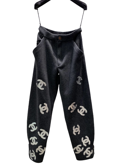 CHANEL シャネル パンツ ポリエステル ブラック P09775V06200 CHANEL シャネル パンツ ポリエステル ブラック P09775V06200