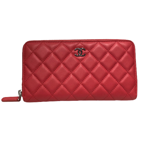 CHANEL ピンク キルティング 長財布 シャネル 長財布 ピンク – co&co