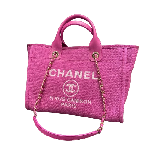 Chanel deauville 2025 canvas tote replica