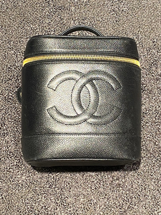 CHANEL - CHANEL シャネル バニティバッグ キャビアスキン ココ