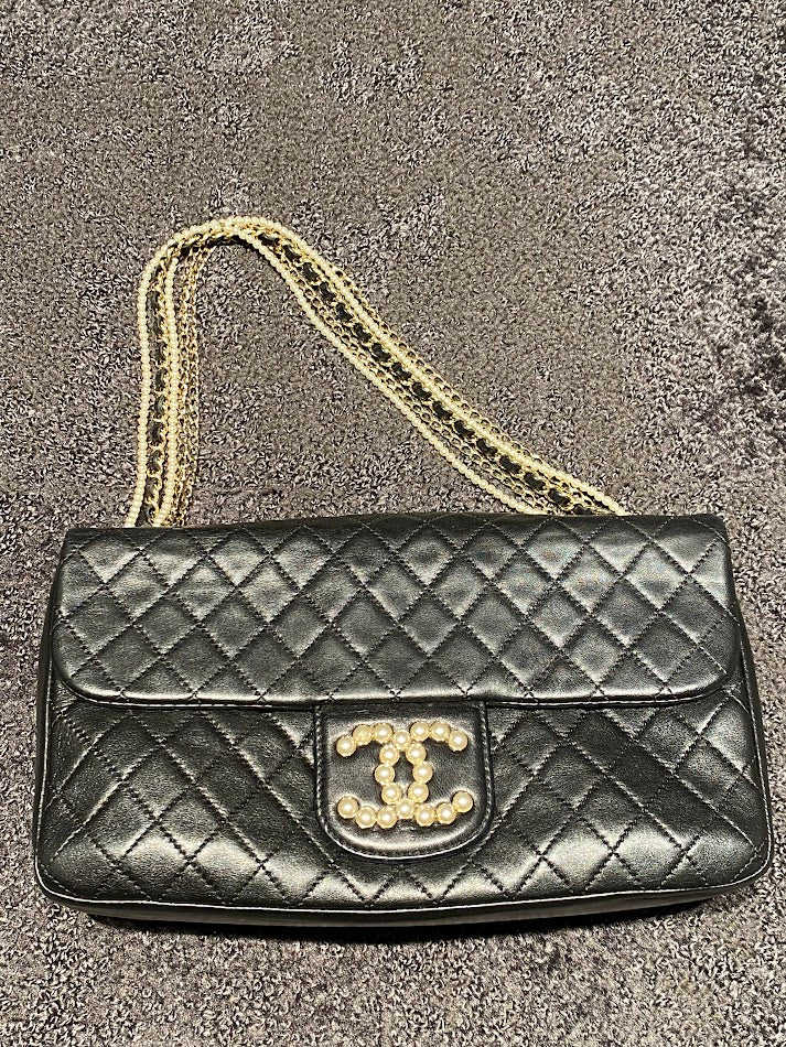 CHANEL マトラッセウエストミンスター パールチェーンショルダーバッグ
