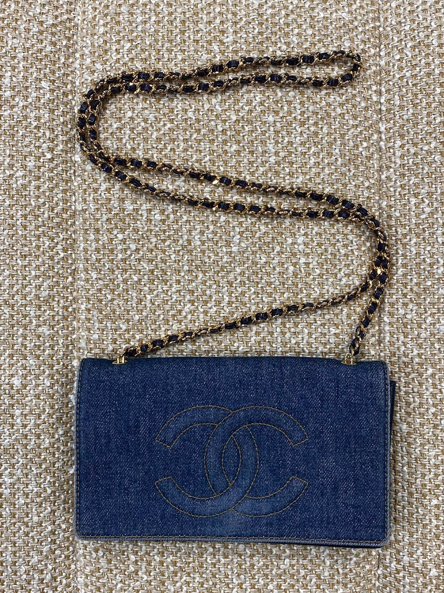 CHANEL デニム チェーンウォレット – co&co