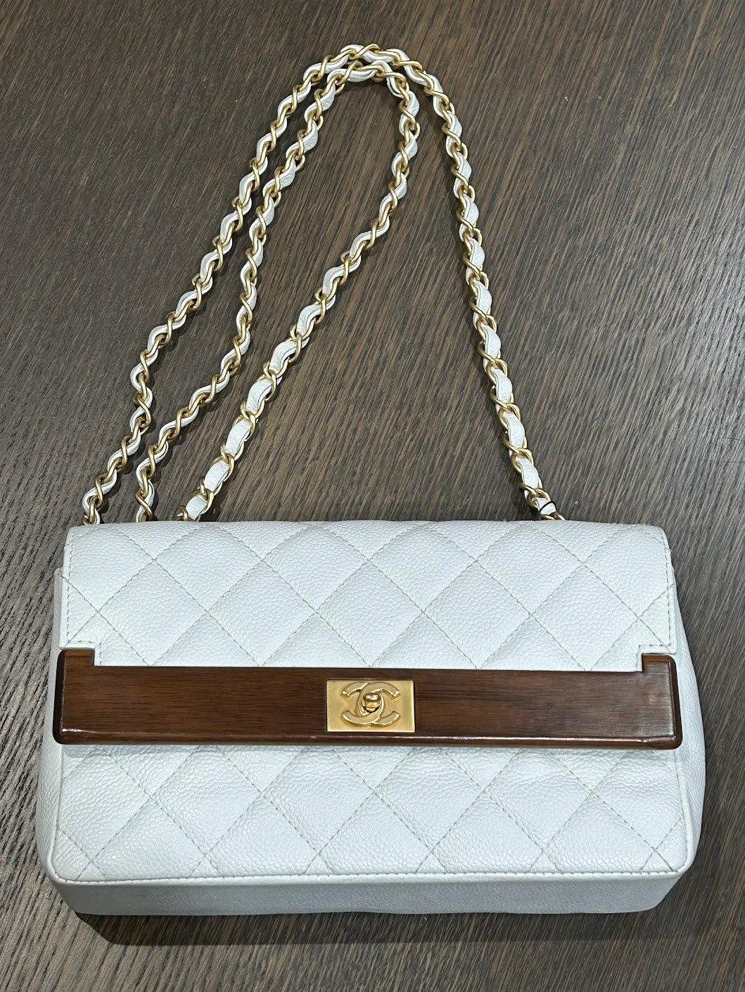 CHANEL マトラッセ ウッド チェーンショルダーバッグ – co&co