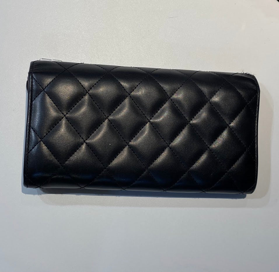 シャネル CHANEL カンボンライン 長財布 ラムスキン ネイビー CHANEL シャネル カンボンライン長財布 ラムスキン – co&co