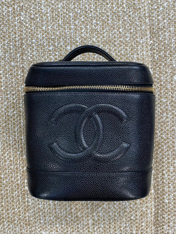 【上品なデザイン♪】CHANEL バニティバッグ ポケット付き org.jpg