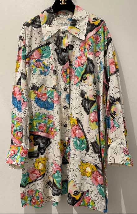 CHANEL - CHANEL シャネル ブラウス COCOボタン 中古・古着通販】CHANEL (シャネル) ココマークボタンウエスト