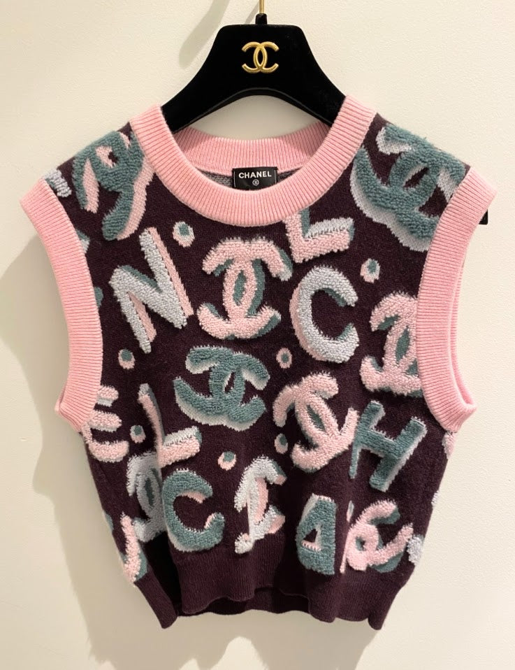 CHANEL シャネル　カシミヤ　ベスト 渋谷並木橋店】CHANEL シャネル ベスト ノースリーブ Vネック