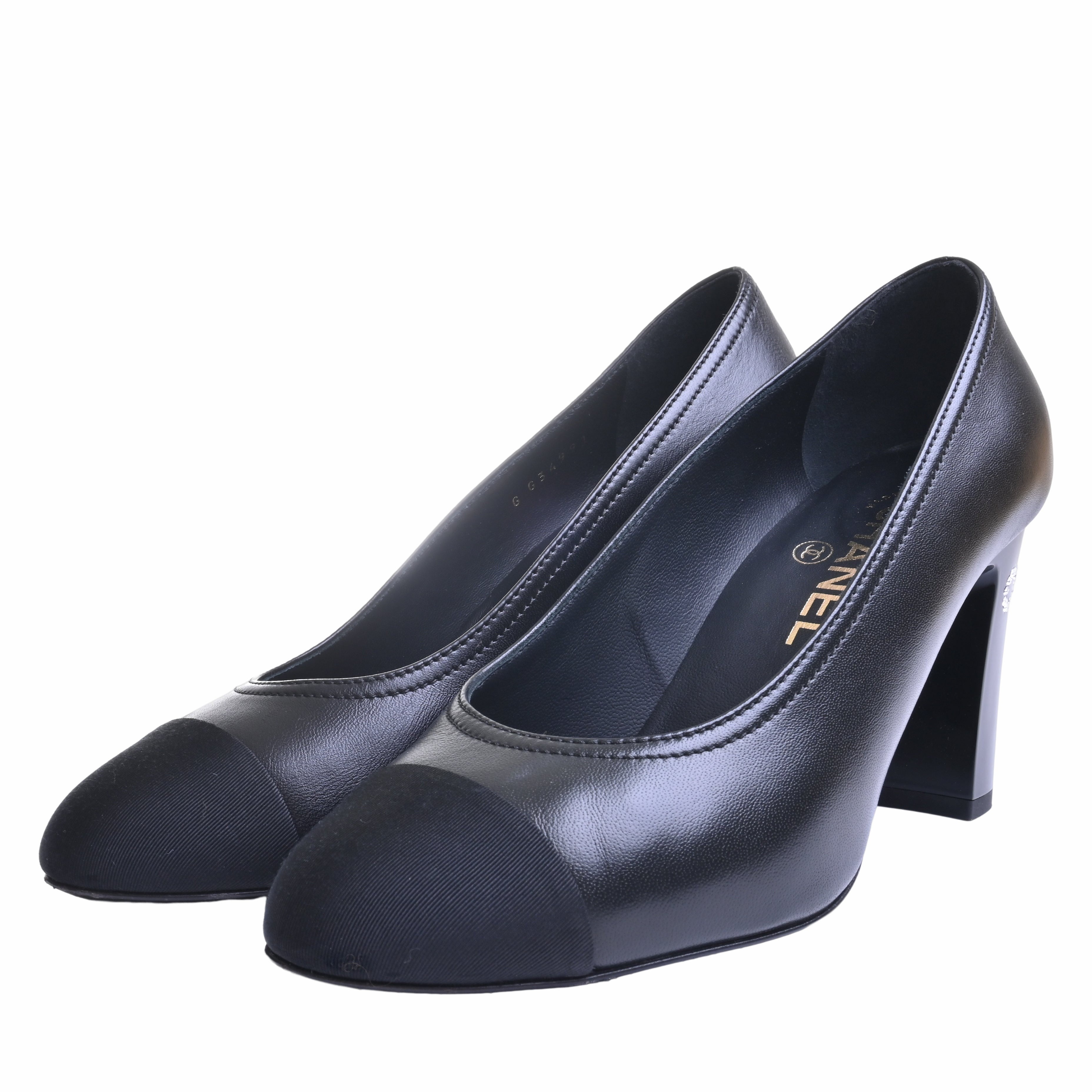 Chanel Cocomark Leather Pumps 37 Ladies Black G34991 – co&co