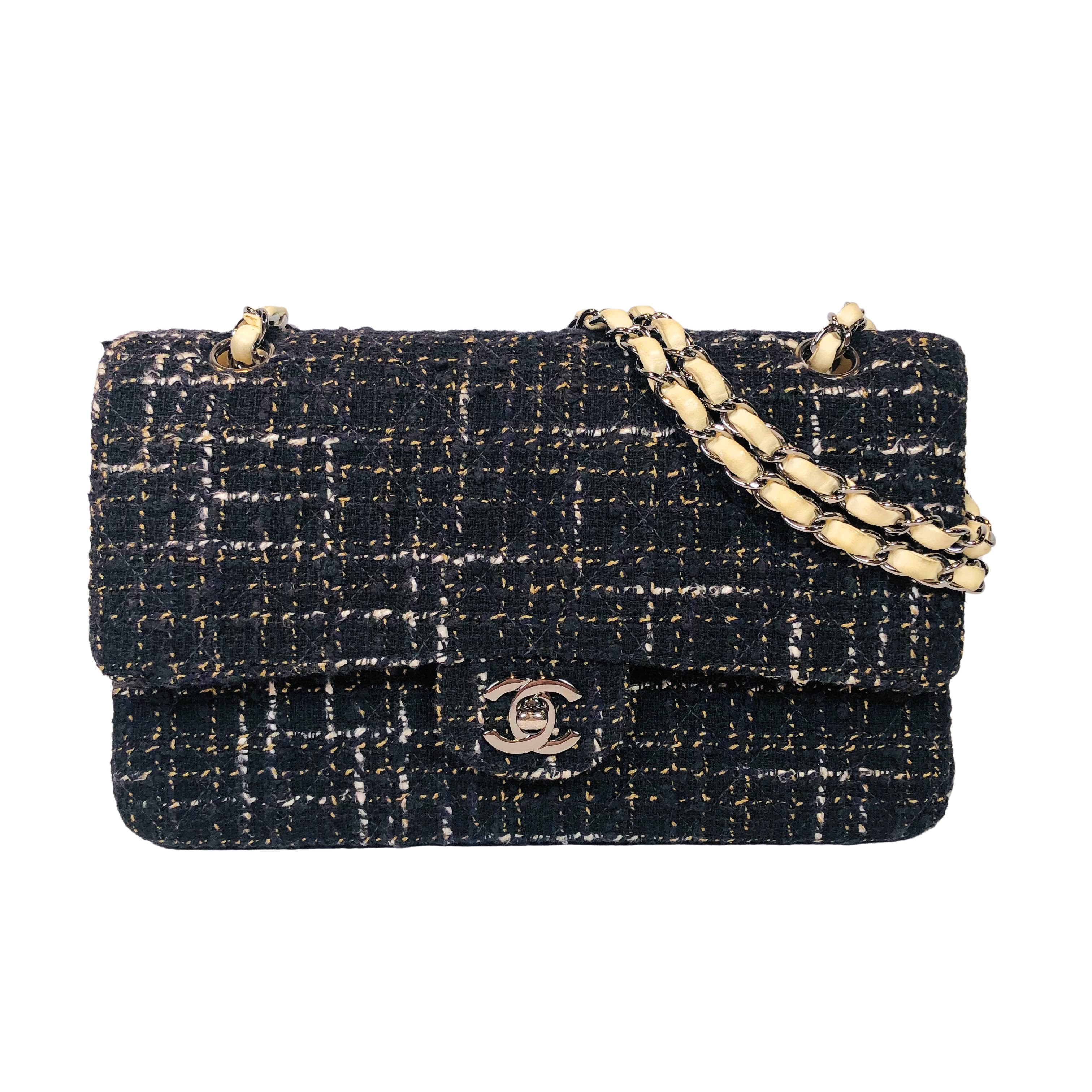 CHANEL シャネル ツイード マトラッセ 25 ダブルフラップ チェーン CHANEL シャネル ツイード マトラッセ 25 ダブルフラップ チェーン