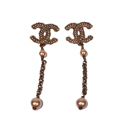 CHANEL Chanel here mark accessories B20C swing earrings