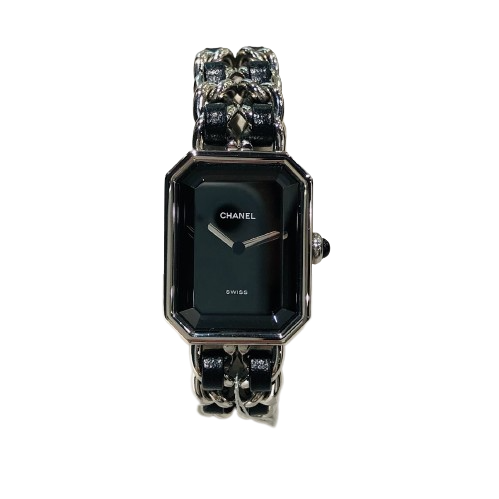 CHANEL Chanel H0451 SS / SS / leather Premiere L size quartz black dial