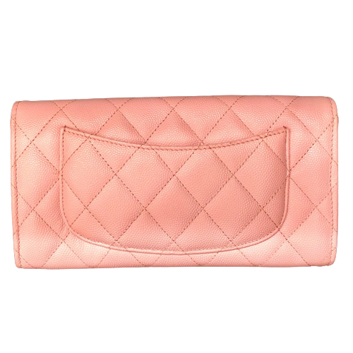 シャネル ロングフラップウォレット 長財布 AP0241 PK G金具 シャネル ロングフラップウォレット 長財布 AP0241 PK G金具
