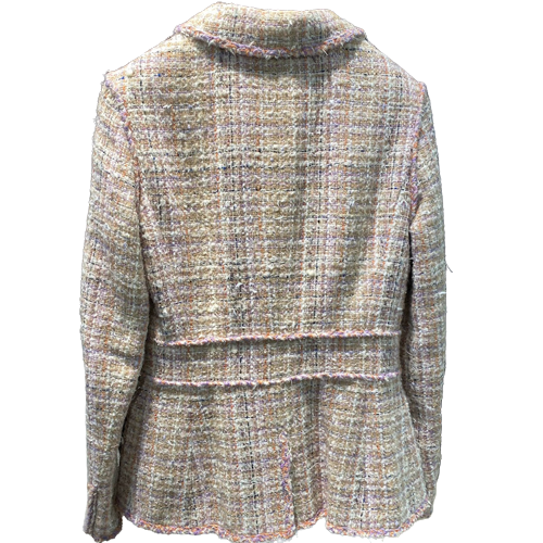 シャネル 金糸ラメミックスツイード ジャケット ピンク – co&co シャネル 金糸ラメミックスツイード ジャケット ピンク – co&co
