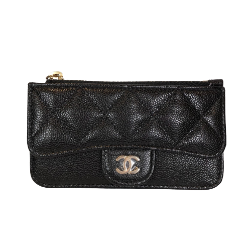 CHANEL Chanel caviar skin wallet