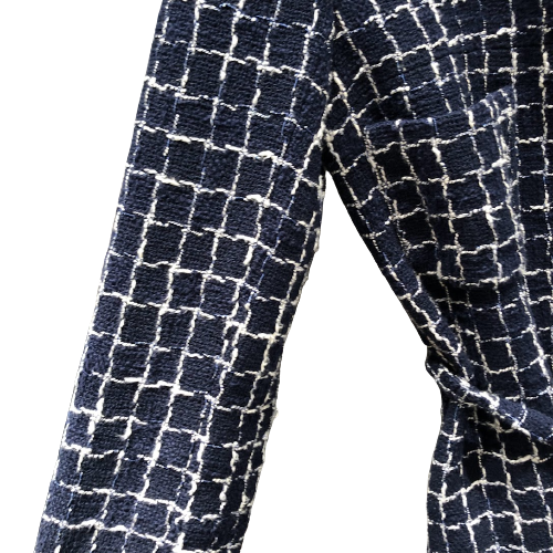 CHANEL シャネル　ネイビー　ジャケット シャネル ジャケット CHANEL ネイビー ブラック 黒 紺 コットン