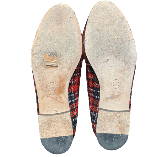 シャネル ココマーク パンプス ツイードリボン フラット シューズ – co&co シャネル ココマーク パンプス ツイードリボン フラット シューズ – co&co