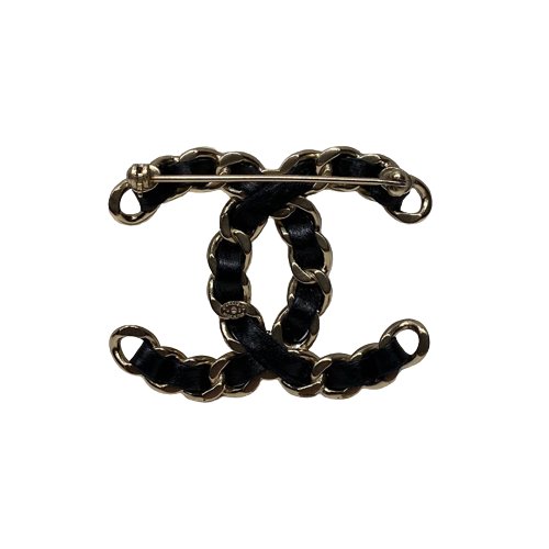 ◆CHANEL◆ シャネル ブローチ ロゴ ブラック ゴールド シャネル ブローチ ブラック/ゴールド – co&co