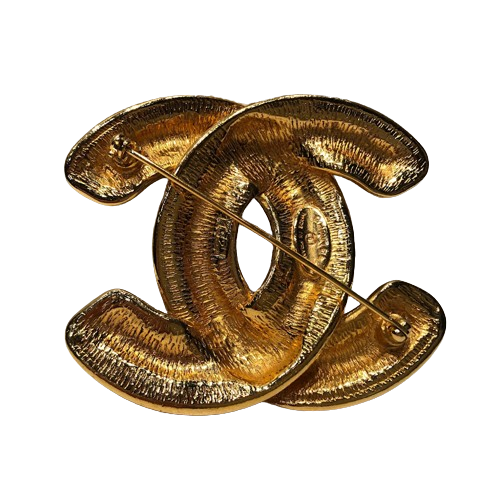 シャネル CHANEL ブローチ マトラッセ ココマーク ゴールド ビンテージ CHANEL ブローチ マトラッセ ココマーク ゴールド ヴィンテージ【中古品】