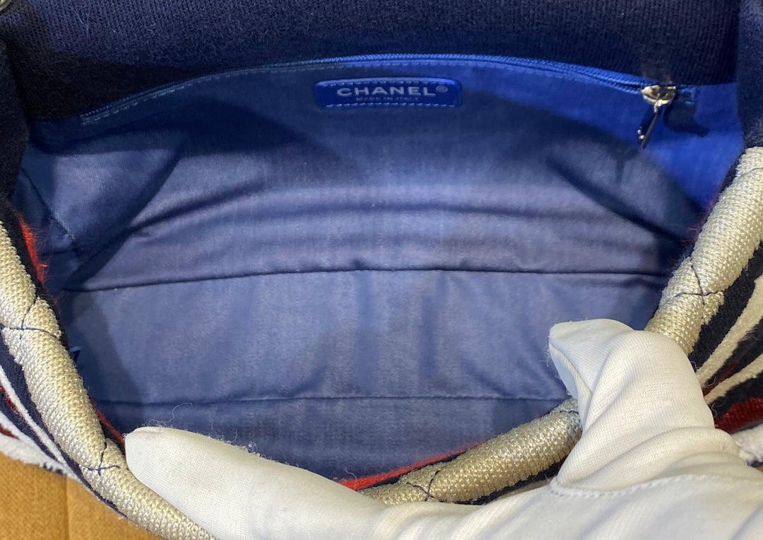 CHANEL マトラッセコットンショルダーバッグ – co&co