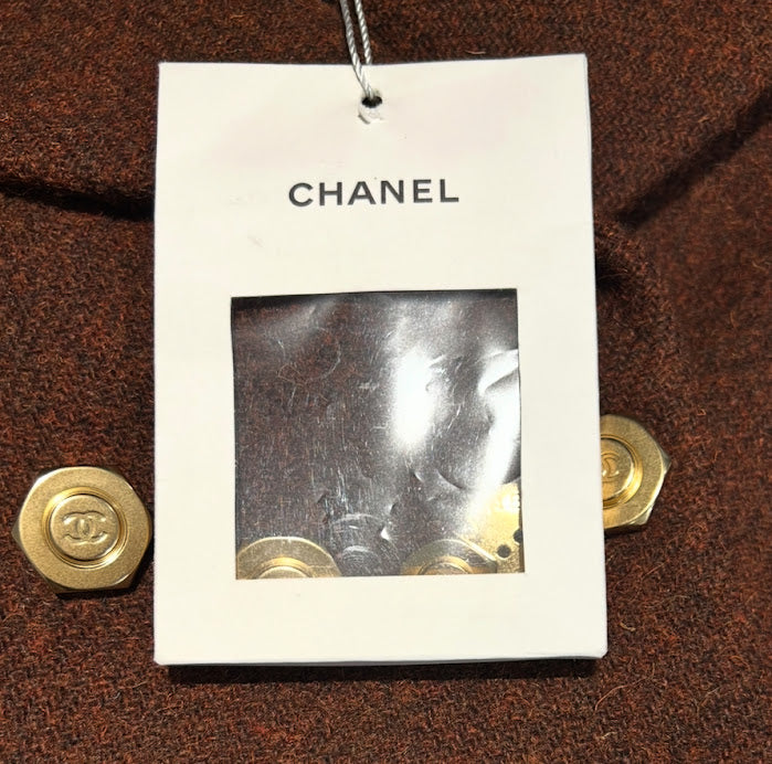 CHANEL ゴールドココマークボタン ウールツイードジャケット