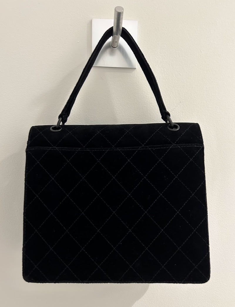　CHANEL ベロア ハンドバック
