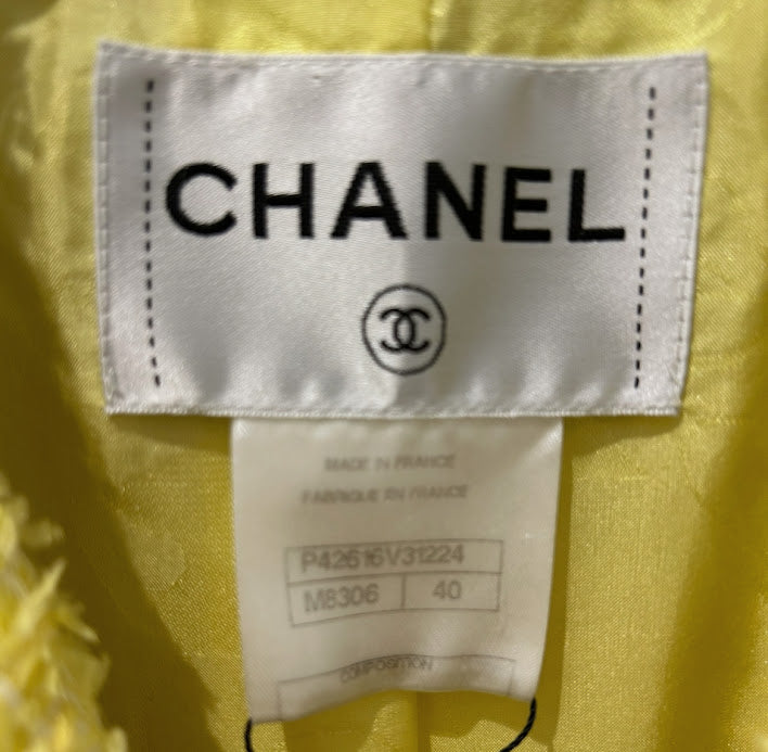 CHANEL イエロー ツイードジャケット – co&co