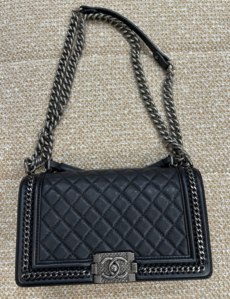 CHANEL ボーイシャネル チェーンショルダーバッグ