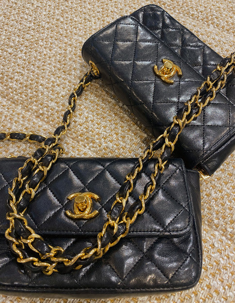CHANEL マトラッセチェーンショルダーバッグ ツイン