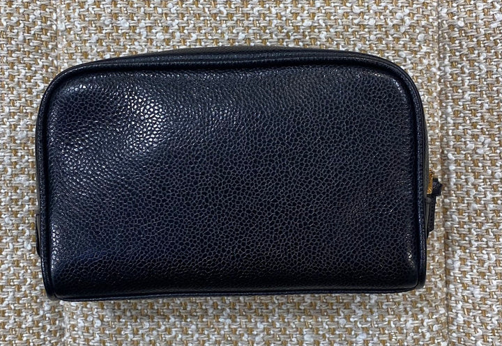 CHANEL シャネル　ココマーク　エナメル　バニティ　ポーチ　ブラック CHANEL - CHANEL シャネル ココマーク ポーチ ミニポーチ マルチ