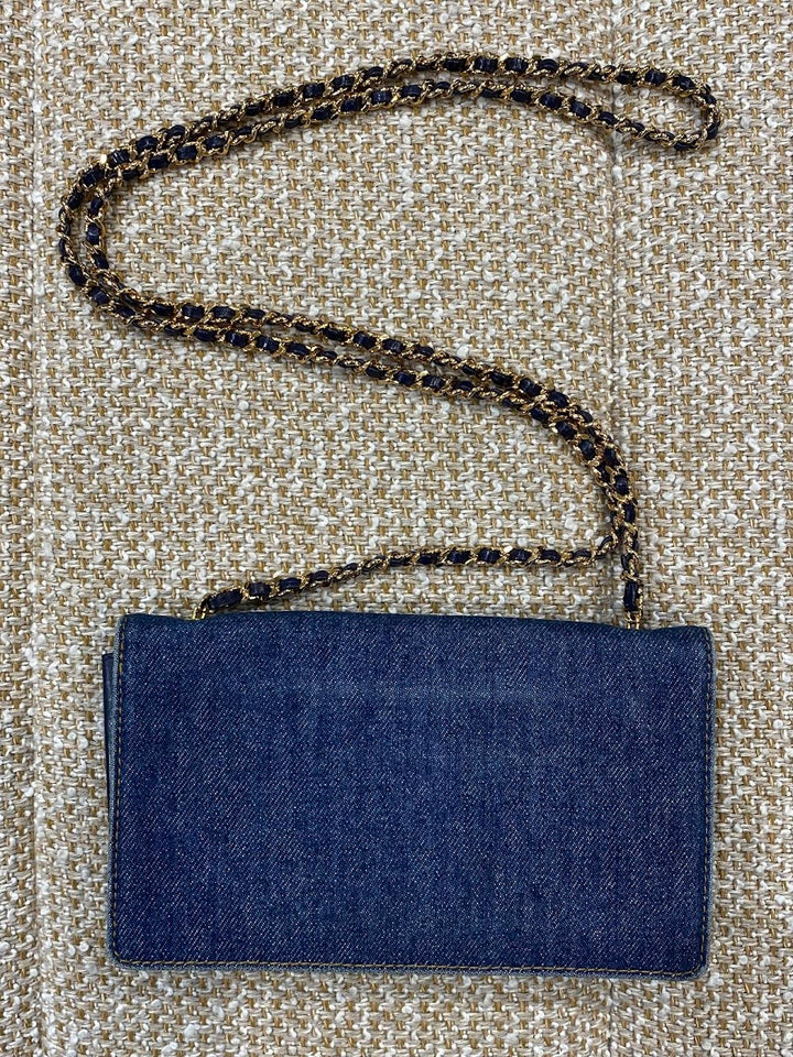 ハートのアジャスター!25C【CHANEL】デニム チェーンウォレット CHANEL デニム チェーンウォレット – co&co