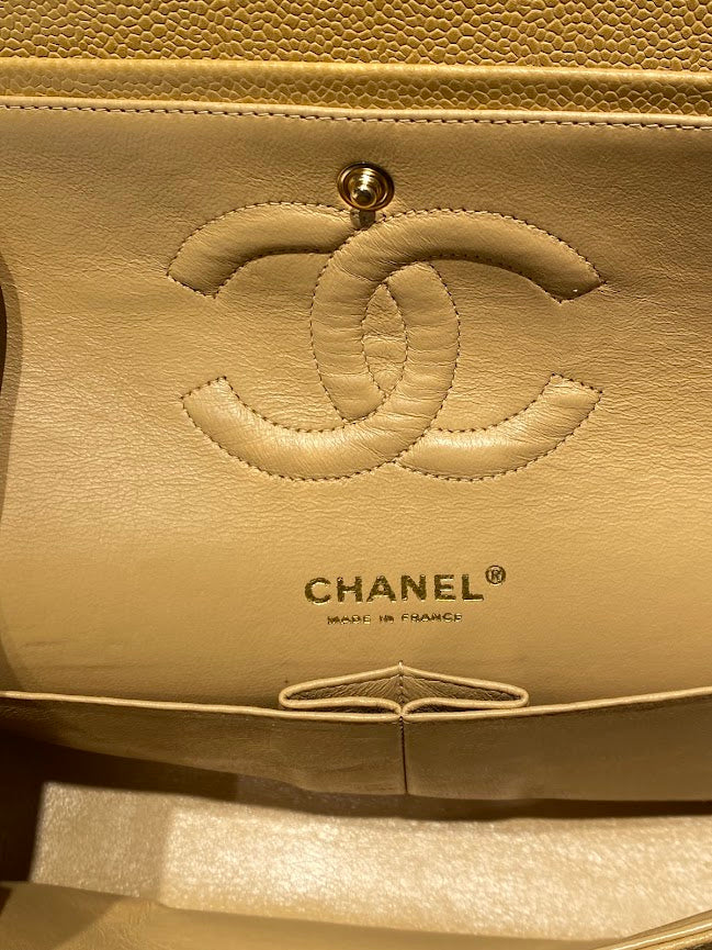 CHANEL キャビアスキンチェーンショルダーバッグマトラッセ