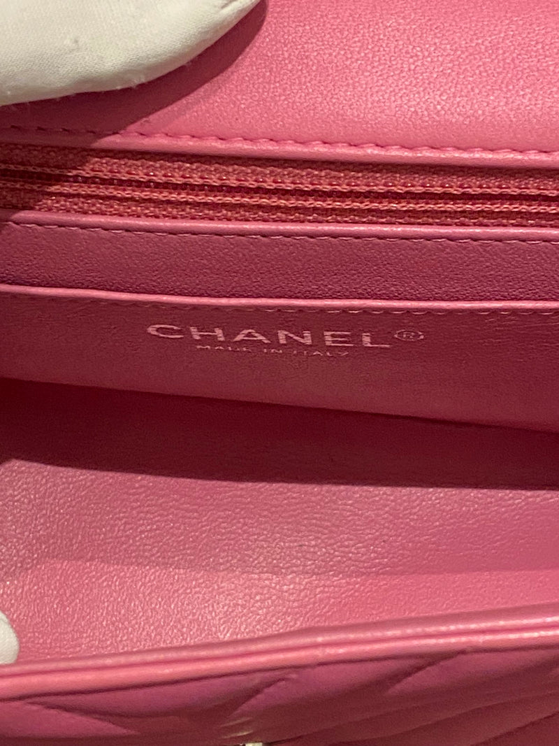 CHANEL チェーンショルダーバッグ ピンク
