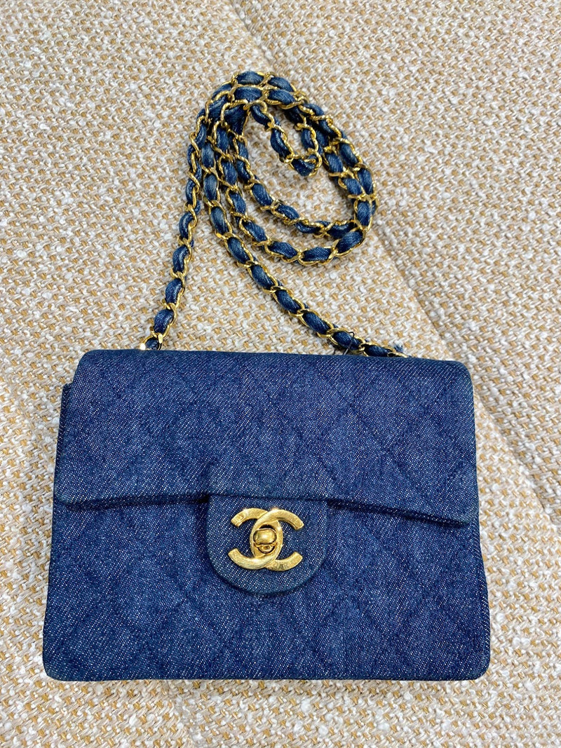 CHANEL デニム ショルダーバッグ