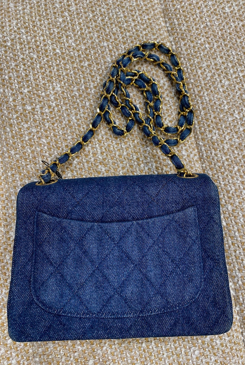 CHANEL デニム ショルダーバッグ
