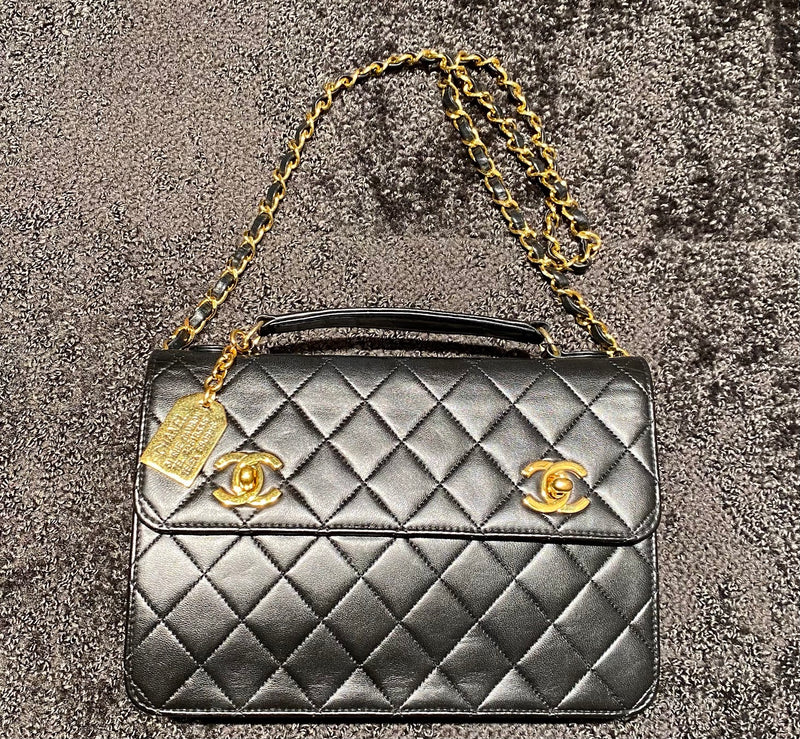 CHANEL ダブルターンロック ハンドバッグ