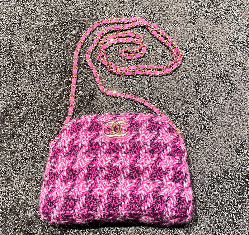 CHANEL ツイード ショルダーバッグ