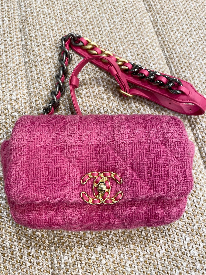 CHANEL 19バッグ ツイートバッグ チェーンベルトバッグ