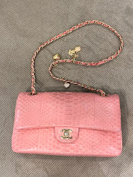 CHANEL パイソン マトラッセ ハンドバック