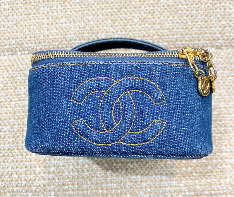 CHANEL バニティバッグ デニム