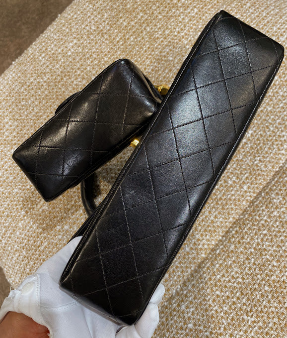 CHANEL マトラッセ ハンドバッグ 親子 トップハンドル