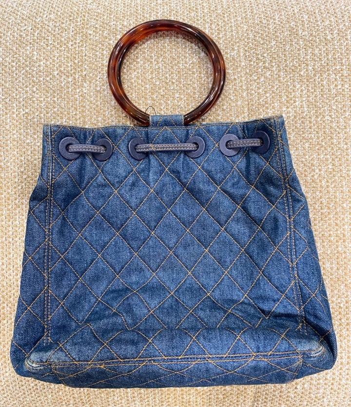 CHANEL デニム べっ甲 ハンドルバッグ – co&co