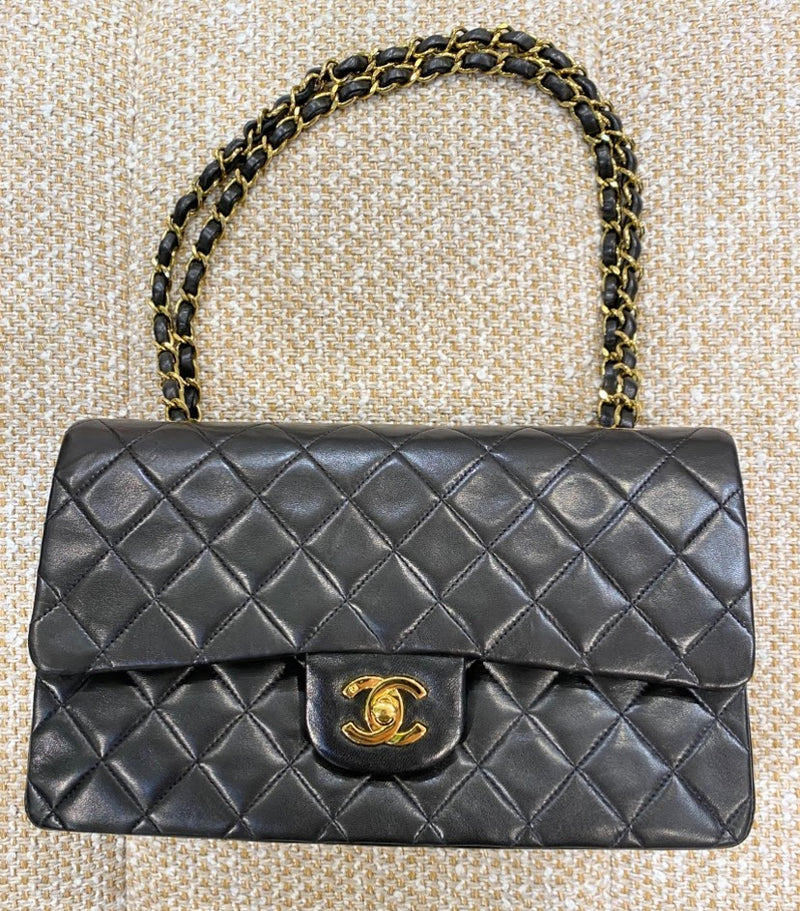 良品 CHANEL シャネル ココマーク マトラッセ ラムスキン