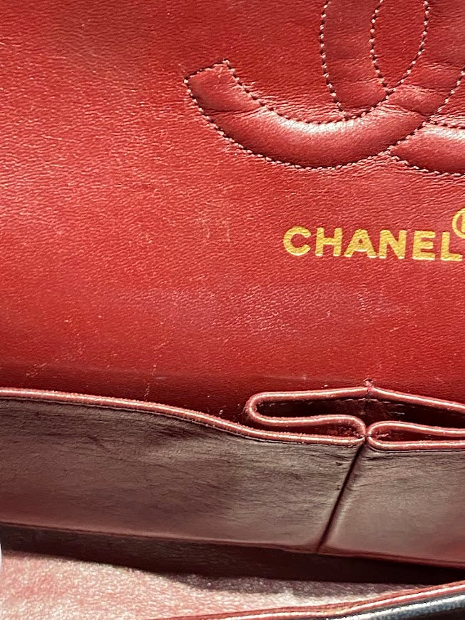 CHANEL マトラッセWフラップチェーンショルダーバッグ