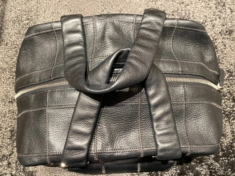 パリコレクション CHANEL チョコバー ボストンバッグ 黒 キャビアスキン – co&co バッグ