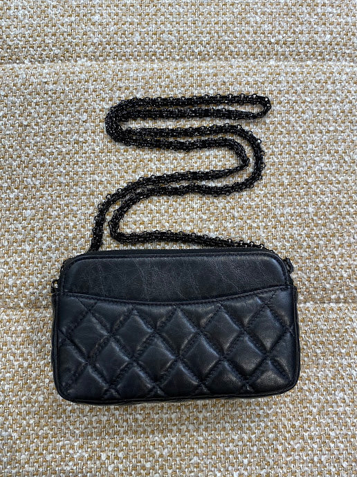 CHANEL オウレンティチェーンバッグ キルティングポシェット
