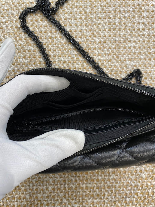 CHANEL オウレンティチェーンバッグ キルティングポシェット