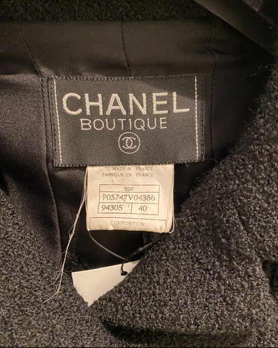 CHANEL ココボタン ウール×シルク ジャケット