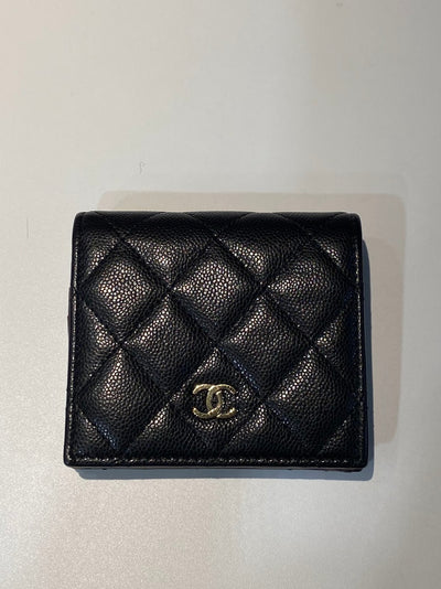 希少 CHANEL シャネル カンボンライン ココマーク 長財布 二