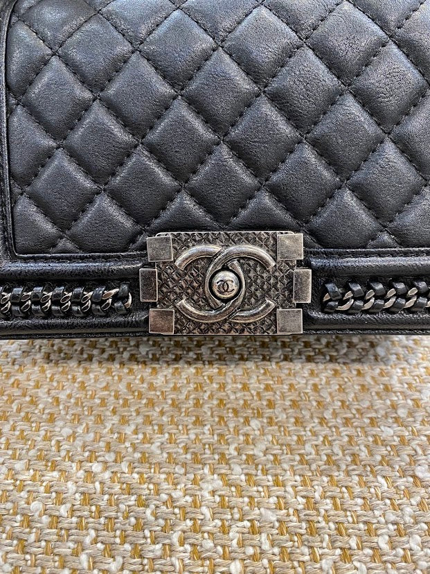 CHANEL ボーイシャネル トップハンドルフラップバッグ
