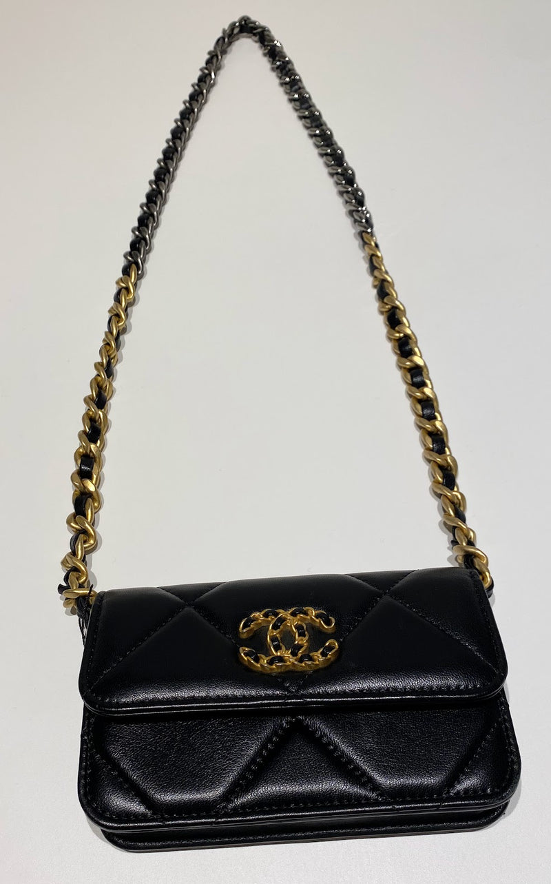 CHANEL 19 ミニウォレット チェーンショルダーバッグ